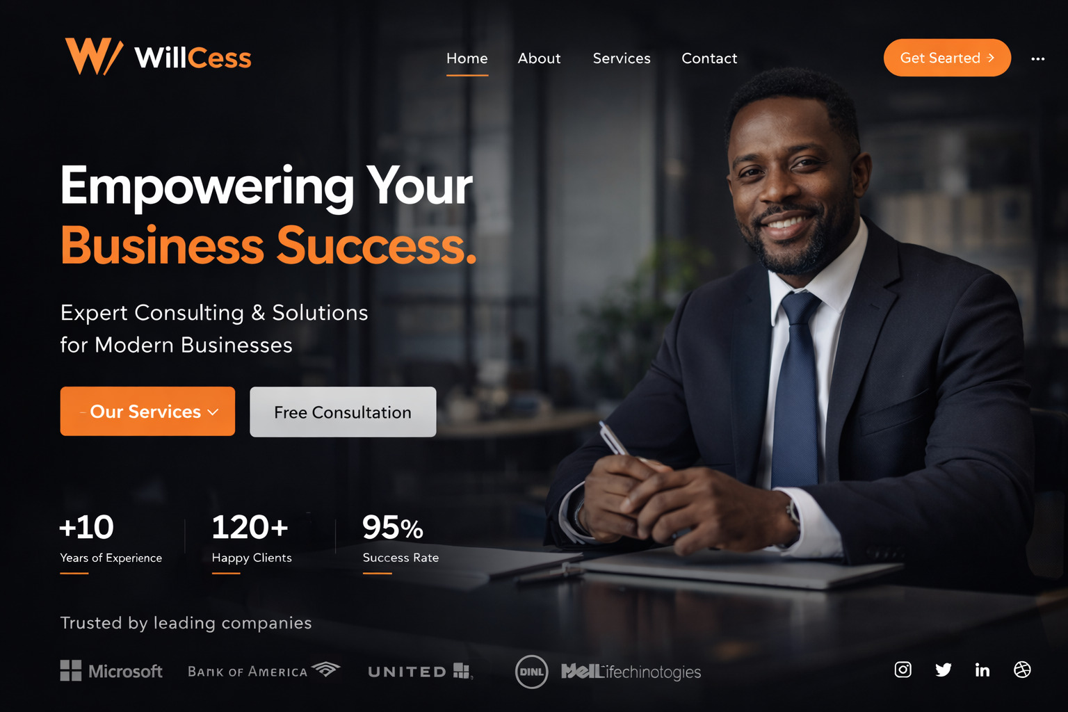 Business website